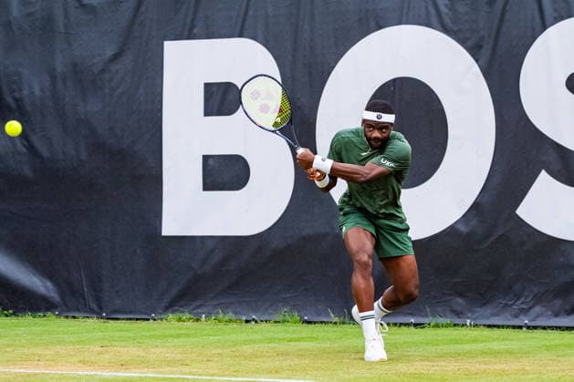 Stuttgart, GERMANY - June 12: Giovanni Mpetshi Perricard (FRA) during the Singles Match between Giovanni Mpetshi Perricard (FRA) vs. Alexander Bublik (KAZ) at BOSS OPEN 2026, Tennisanlage Weissenhof on June 12, 2026 in Stuttgart, Germany. Baden-Württemberg Germany Copyright: xTimoxSteinx