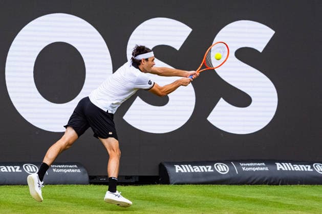 Stuttgart, GERMANY - June 12: Taylor Fritz (USA) during the Singles Match between Mattia Bellucci (ITA) vs. Taylor Fritz (USA) at BOSS OPEN 2026, Tennisanlage Weissenhof on June 12, 2026 in Stuttgart, Germanya Baden-Württemberg Germany Copyright: xTimoxSteinx