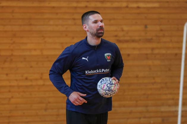 12.06.2026, xgox, Handball - EHF Champions League Media Day - und Abschlusstraining emspor, v.l. Fabian Wiede (Berlin, 3) Koeln