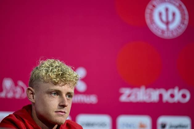 Belgium s Joaquin Seys pictured during a press conference, PK, Pressekonferenz of Belgian national soccer team Red Devils in their base camp, home of the Seattle Sounders, Renton, Seattle, USA, on Friday 12 June 2026. The Red Devils prepare for the 2026 FIFA World Cup, WM, Weltmeisterschaft, Fussball DIRKxWAEM  x177376889x
