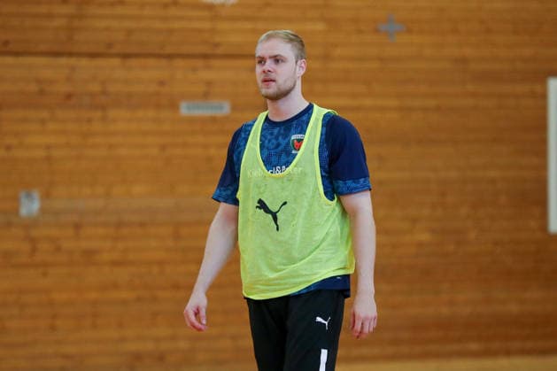12.06.2026, xgox, Handball - EHF Champions League Media Day - und Abschlusstraining emspor, v.l. Matthes Langhoff (Berlin, 25) Koeln