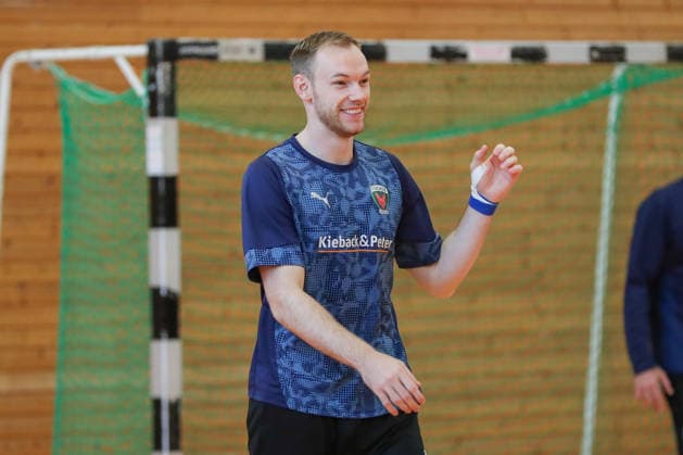 12.06.2026, xgox, Handball - EHF Champions League Media Day - und Abschlusstraining emspor, v.l. Mathias Gidsel (Berlin, 19) Koeln