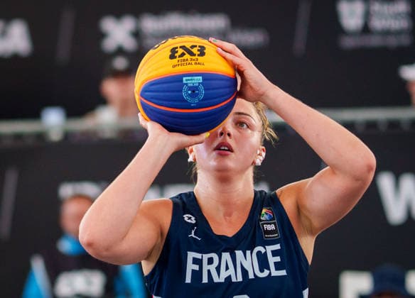 BASKETBALL - FIBA 3x3 World Tour VIENNA,AUSTRIA,12.JUN.26 - BASKETBALL - FIBA 3x3 World Tour. Image shows Elena Zemoura (FRA).  GEPAxpictures xEdgarxEisner