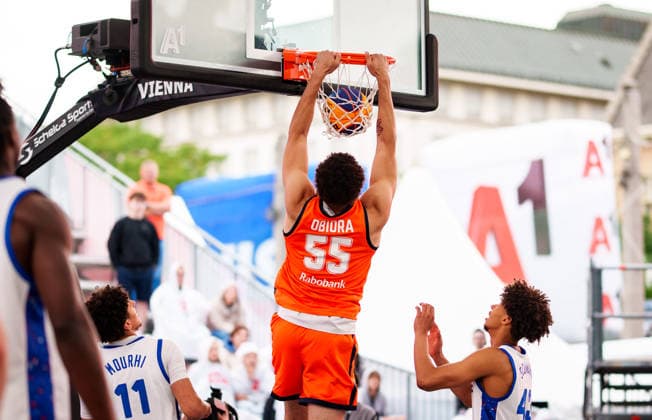 BASKETBALL - FIBA 3x3 World Tour VIENNA,AUSTRIA,12.JUN.26 - BASKETBALL - FIBA 3x3 World Tour. Image shows Tobi Austin Obiora (NED).  GEPAxpictures xEdgarxEisner