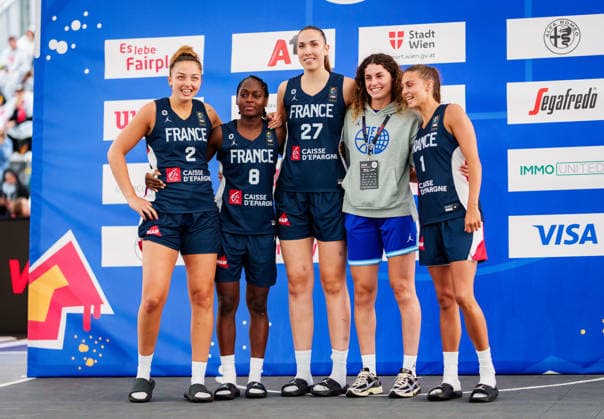 BASKETBALL - FIBA 3x3 World Tour VIENNA,AUSTRIA,12.JUN.26 - BASKETBALL - FIBA 3x3 World Tour. Image shows the team of FRA.  GEPAxpictures xEdgarxEisner