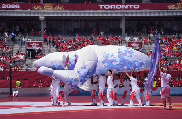Opening Ceremony 0 during Canada and Bosnia and Herzegovina, Group B FIFA World Cup, WM, Weltmeisterschaft, Fussball 2026, Toronto Stadium, Toronto, Canada on June 12, 2026. Thor Wegner DeFodi Images. (Photo by DeFodi Images) -