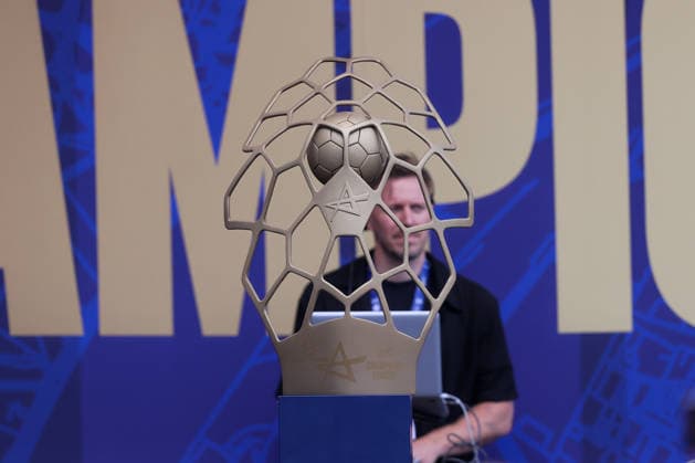 12.06.2026, xtgx,Handball, EHF Champions League, Opening Party v.l. Symbolfoto, Symbolbild Pokal Trophäe Koeln