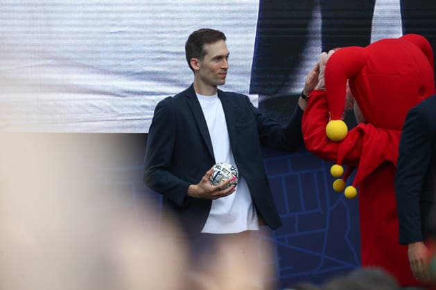 12.06.2026, xtgx,Handball, EHF Champions League, Opening Party v.l. Nikola Portner (Magdeburg, 80) Koeln