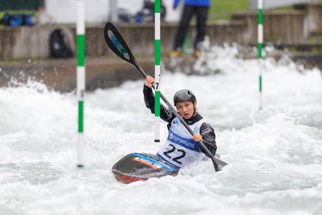 bei ICF CANOE SLALOM WORLD CUP, Kanusport, Frauen, Kajak, 2026, am 12.06.2026 in Augsburg, Eiskanal. Bayern Deutschland