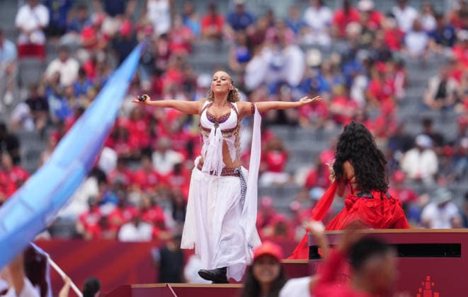 Elyanna (Canada) looks on during Canada and Bosnia and Herzegovina, Group B FIFA World Cup, WM, Weltmeisterschaft, Fussball 2026, Toronto Stadium, Toronto, Canada on June 12, 2026. Thor Wegner DeFodi Images. (Photo by DeFodi Images) -