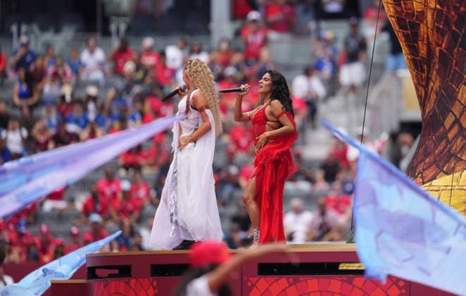 Jessie Reyez (Canada) looks on during Canada and Bosnia and Herzegovina, Group B FIFA World Cup, WM, Weltmeisterschaft, Fussball 2026, Toronto Stadium, Toronto, Canada on June 12, 2026. Thor Wegner DeFodi Images. (Photo by DeFodi Images) -