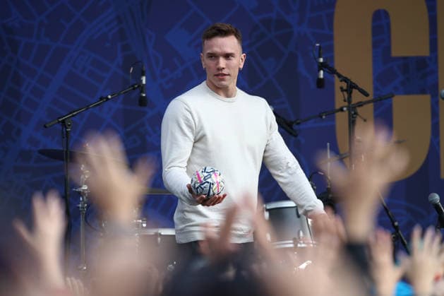 12.06.2026, xtgx,Handball, EHF Champions League, Opening Party v.l. Lasse Andersson (Berlin, 11) Koeln