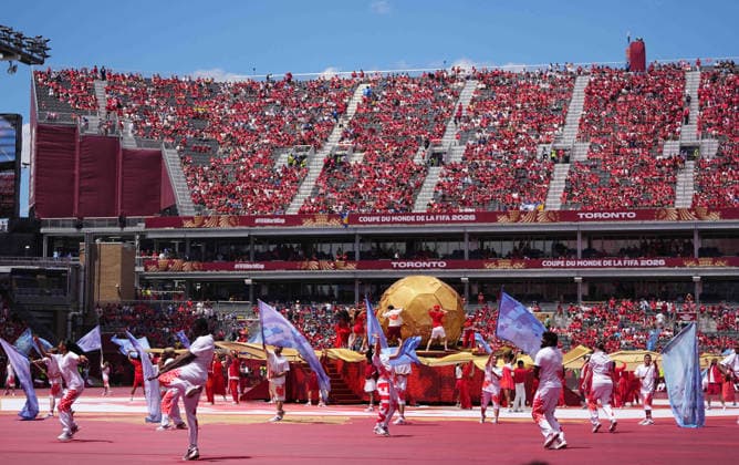 Opening Ceremony 0 during Canada and Bosnia and Herzegovina, Group B FIFA World Cup, WM, Weltmeisterschaft, Fussball 2026, Toronto Stadium, Toronto, Canada on June 12, 2026. Thor Wegner DeFodi Images. (Photo by DeFodi Images) -