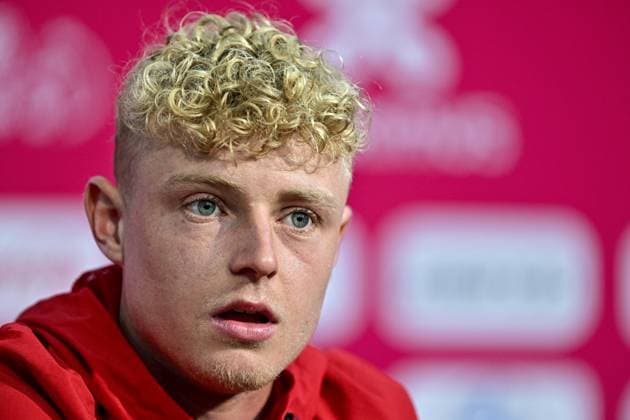 Belgium s Joaquin Seys pictured during a press conference, PK, Pressekonferenz of Belgian national soccer team Red Devils in their base camp, home of the Seattle Sounders, Renton, Seattle, USA, on Friday 12 June 2026. The Red Devils prepare for the 2026 FIFA World Cup, WM, Weltmeisterschaft, Fussball DIRKxWAEM  x177380004x