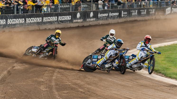 RECORD DATE NOT STATED LUBLIN 12.06.2026 ZUZEL OSMA RUNDA PGE EKSTRALIGA SEZON 2026 W LUBLINIE: ORLEN OIL MOTOR LUBLIN - KRONO-PLAST WLOKNIARZ CZESTOCHOWA SPEEDWAY EIGHT ROUND OF THE PGE EKSTRALIGA SEASON 2026 IN LUBLIN: ORLEN OIL MOTOR LUBLIN – KRONO-PLAST WLOKNIARZ CZESTOCHOWA N Z Franciszek Karczewski (B), Bartosz Jaworski (C), Szymon Ludwiczak (Z), Bartosz Banbor (N) FOT. MATEUSZ MICHALEWSKI NEWSPIX.PL --- newspix.pl 