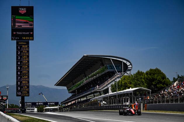 16 Charles Leclerc Of The Team Scuderia Ferrari Hp, Ferrari Sf-25,in They Face The Practice Session Fia Formula One World Championship, WM, Weltmeisterschaft GP di F1 di Barcellona-Catalogna 2026 12 Jun, Barcellona Spain (Photo by Luca Barsali DeFodi Images) -