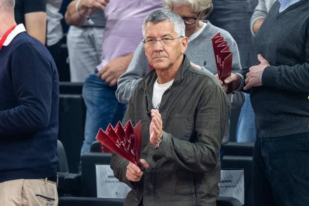 Vereinspraesident Herbert Hainer (FC Bayern Muenchen), FC Bayern Basketball vs. Alba Berlin, BBL, Finale 1, 12.06.2026 Muenchen Bayern Deutschland