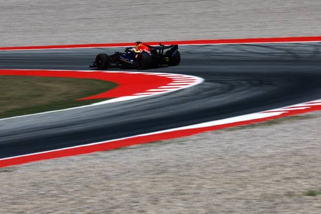 03 VERSTAPPEN Max (nld), Red Bull Racing Ford RB22, action during the Formula 1 Barcelona-Catalunya Grand Prix 2026, 7th round of the 2026 Formula One World Championship, WM, Weltmeisterschaft from June 12 to 14, 2026 on the Circuit de Barcelona-Catalunya, in Montmelo, Spain - Photo: Hoch Zwei Montmelo Spain