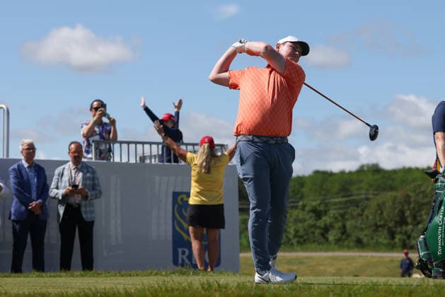June 12, 2026: Robert MacIntyre tees off in the second round of the RBC Canadian Open held at TPC Toronto at Osprey Valley in Caledon Ontario, Canada. CSM Caledon Canada - ZUMAc04_ 20260612_zma_c04_020 Copyright: xDanielxLeax