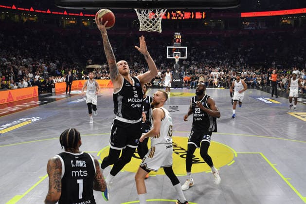 PARTIZAN vs DUBAI BASKETBALL DYLAN OSETKOWSKI Dilan Osetkovski basketball Partizan vs Dubai basketball playoffs finals of Adriatic ABA league at Beogradska arena, Belrade 12.06.2026 Foto: BASKETBALL, PLAYOFFS FINALS, ADRIATIC ABA LEAGUE, PARTIZAN, DUBAI BASKETBALL Belgrade Belgrade arena Serbia Copyright: xMarkoxMetlas xMNxPressx