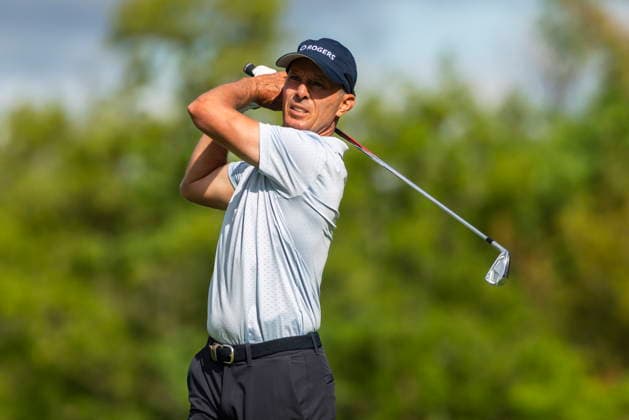 June 12, 2026, Caledon, On, Canada: Mike Weir, of Sarnia, Ont., tees off on the eighteenth hole during the second round of the RBC Canadian Open in Caledon, Ont., on Friday, June 12, 2026. Canada News - June 12, 2026  - ZUMAc35_ 20260612_zaf_c35_091 Copyright: xNickxIwanyshynx