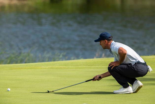 June 12, 2026, Caledon, On, Canada: Mike Weir, of Sarnia, Ont., lines up a putt on the eighteenth hole during the second round of the RBC Canadian Open in Caledon, Ont., on Friday, June 12, 2026. Canada News - June 12, 2026  - ZUMAc35_ 20260612_zaf_c35_094 Copyright: xNickxIwanyshynx