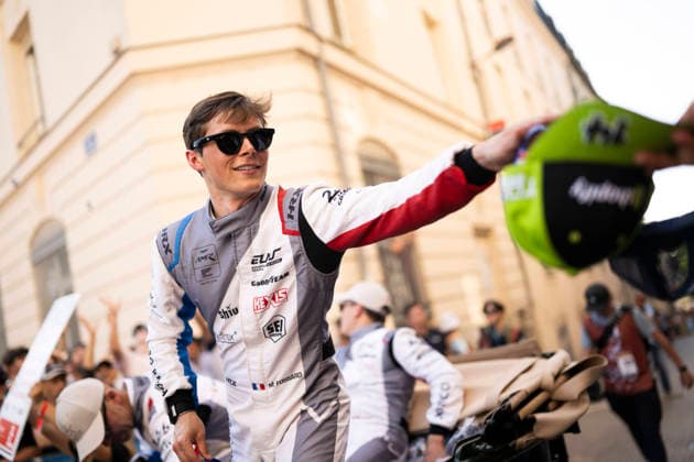 24 HEURES DU MANS 2026 - DRIVERS PARADE FOSSARD Marius (fra), Racing Spirit of Leman, Aston Martin Vantage AMR LMGT3 59, LM GT3, portrait during the Drivers Parade of the 24 Hours of Le Mans 2026, 3rd round of the 2026 FIA World Endurance Championship, on June 12, 2026 in Le Mans, France - Le MansFrance  Copyright: xCharlyxLopezx