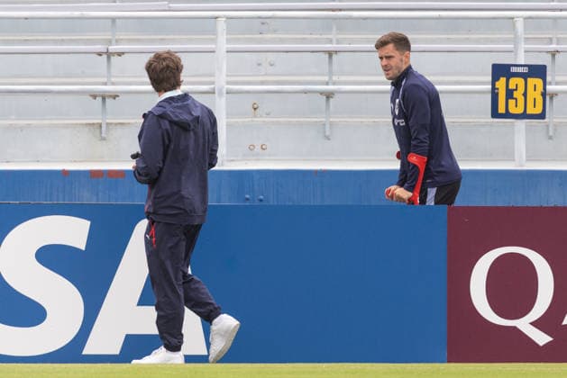 SOCCER - FIFA World Cup, WM, Weltmeisterschaft, Fussball 2026, preview SANTA BARBARA,CALIFORNIA,USA,12.JUN.26 - SOCCER - FIFA World Cup 2026, USA, Mexico, Canada, preview, OEFB, Oesterreichischer Fussball-Bund, training team AUT. Image shows Christoph Baumgartner (AUT).  GEPAxpictures xArminxRauthner