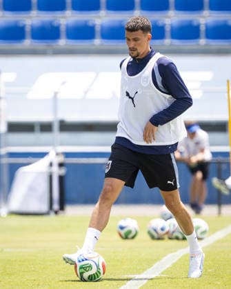 SOCCER - FIFA World Cup, WM, Weltmeisterschaft, Fussball 2026, preview SANTA BARBARA,CALIFORNIA,USA,12.JUN.26 - SOCCER - FIFA World Cup 2026, USA, Mexico, Canada, preview, OEFB, Oesterreichischer Fussball-Bund, training team AUT. Image shows Dejan Ljubicic (AUT).  GEPAxpictures xArminxRauthner