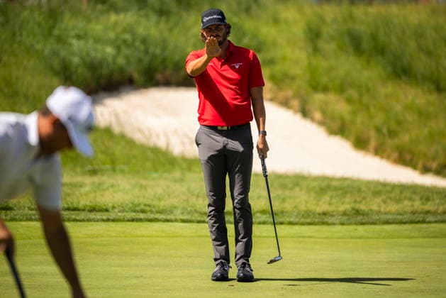 June 12, 2026, Caledon, On, Canada: Matthew Anderson, of Mississauga, Ont., lines up a putt on the seventh hole during the second round of the RBC Canadian Open in Caledon, Ont., on Friday, June 12, 2026. Canada News - June 12, 2026  - ZUMAc35_ 20260612_zaf_c35_108 Copyright: xNickxIwanyshynx