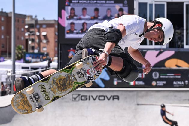 IPA85619644 - Alain KORTABITARTE (ESP) competes in the men s quarterfinals of the 2026 WST World Cup Rome at Ostia Park on June 12, 2026, in Rome, Italy.  Copyright: xDomenicoxCippitelli IPAxSportx xx 85619644
