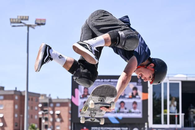 IPA85619597 - Peio GONZALEZ (ESP) competes in the men s quarterfinals of the 2026 WST World Cup Rome at Ostia Park on June 12, 2026, in Rome, Italy.  Copyright: xDomenicoxCippitelli IPAxSportx xx 85619597