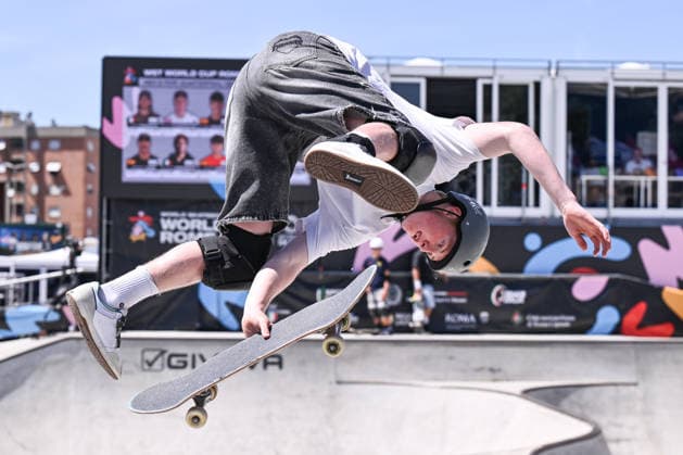 IPA85619635 - Tay CUNNINGHAM (GBR) competes in the men s quarterfinals of the WST World Cup Rome 2026 at Ostia Park on June 12, 2026, in Rome, Italy.  Copyright: xDomenicoxCippitelli IPAxSportx xx 85619635
