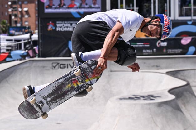 IPA85619658 - Danny LEON (ESP) competes in the men s quarterfinals of the WST World Cup Rome 2026 at Ostia Park on June 12, 2026, in Rome, Italy.  Copyright: xDomenicoxCippitelli IPAxSportx xx 85619658