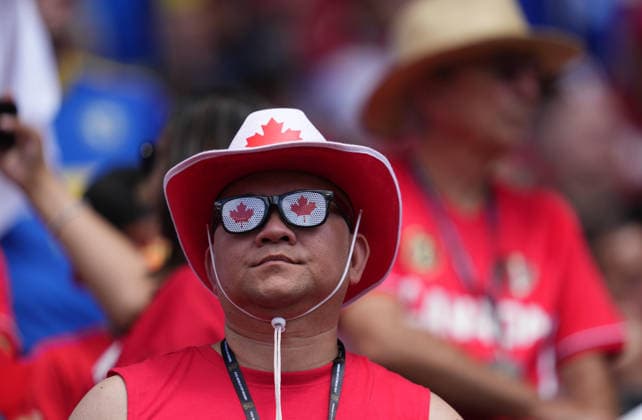Canada fans (Canada) looks on during Canada and Bosnia and Herzegovina, Group B FIFA World Cup, WM, Weltmeisterschaft, Fussball 2026, Toronto Stadium, Toronto, Canada on June 12, 2026. Thor Wegner DeFodi Images. (Photo by DeFodi Images) -