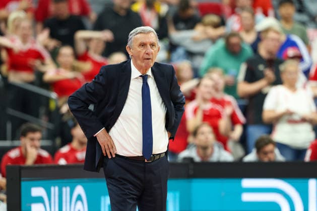 Svetislav Pesic (FC Bayern Basketball, Chef-Trainer), GER, FC Bayern Basketball vs. Alba Berlin, Basketball, easycredit Basketball Bundesliga, Playoffs, Finale, Spiel 1, Saison 2025 2026, 12.06.2026, GER, FC Bayern Basketball vs. Alba Berlin, Basketball, easycredit Basketball Bundesliga, Playoffs, Finale, Spiel 1, Saison 2025 2026, 12.06.2026 Muenchen