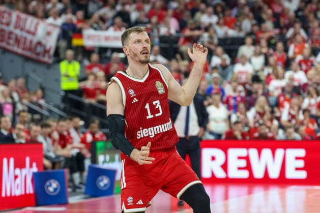 Andreas Obst (FC Bayern Basketball, 13), GER, FC Bayern Basketball vs. Alba Berlin, Basketball, easycredit Basketball Bundesliga, Playoffs, Finale, Spiel 1, Saison 2025 2026, 12.06.2026, GER, FC Bayern Basketball vs. Alba Berlin, Basketball, easycredit Basketball Bundesliga, Playoffs, Finale, Spiel 1, Saison 2025 2026, 12.06.2026 Muenchen
