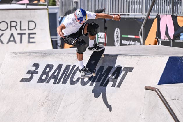 OTHER - Skating - WST Rome - Ostia Park 2026 Photo by IPA ABACAPRESS.COM85619260 - Danny LEON (ESP) competes in the men s quarterfinals of the WST World Cup Rome 2026 at Ostia Park on June 12, 2026, in Rome, Italy. Roma Italy  Copyright: xIPAxSport ABACAx