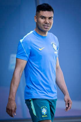 FOOTBALL : Entrainement Equipe du Bresil - Coupe du monde FIFA 2026 - 12 06 2026 Casemiro FIFA World Cup, WM, Weltmeisterschaft, Fussball Le BrÃ sil s entraine Ã la veille de son premier match de Coupe du monde 2026 contre le Maroc, premier grand test pour Carlo Ancelotti.  Copyright: xelyxandroxcegarrax