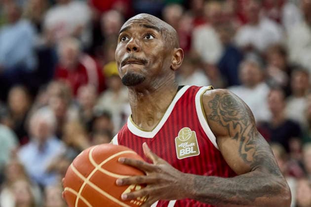 Deutsche Basketball Bundesliga (BBL), FC Bayern München Basketball vs ALBA Berlin, München FC Bayern Basketball, Berlin ALBA, 2026-06-12 in München (SAP Garden) MIKE Isiaha (FC Bayern München Basketball Power Forward (PF) Nr22-FCBB22) sportworld München SAP Garden Bayern Deutschland