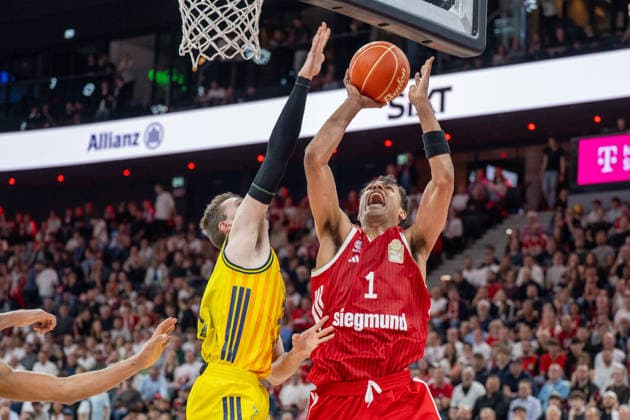 Oscar da Silva 1 (FC Bayern Basketball), Korb, FC Bayern Basketball vs. Alba Berlin, BBL, Finale 1, 12.06.2026 Muenchen Bayern Deutschland