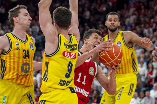 Vladimir Lucic 11 (FC Bayern Basketball)bruellt, FC Bayern Basketball vs. Alba Berlin, BBL, Finale 1, 12.06.2026 Muenchen Bayern Deutschland