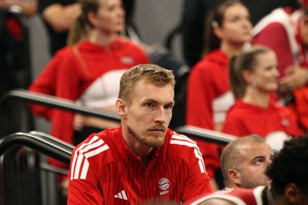 MUNICH, GERMANY - June 12: Giffey, Niels (FC Bayern, 5) during the easyCredit Basketball Bundesliga Playoff Finals on game 1, between FC Bayern Muenchen vs. ALBA Berlin at SAP Garden, Munich, on June 12, 2026 in Munich, Germany. Bavaria Germany Copyright: xPhotographer:xNilsxKoepkex