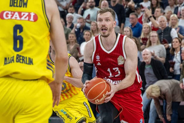 Andreas Obst 13 (FC Bayern Basketball) in Action, FC Bayern Basketball vs. Alba Berlin, BBL, Finale 1, 12.06.2026 Muenchen Bayern Deutschland