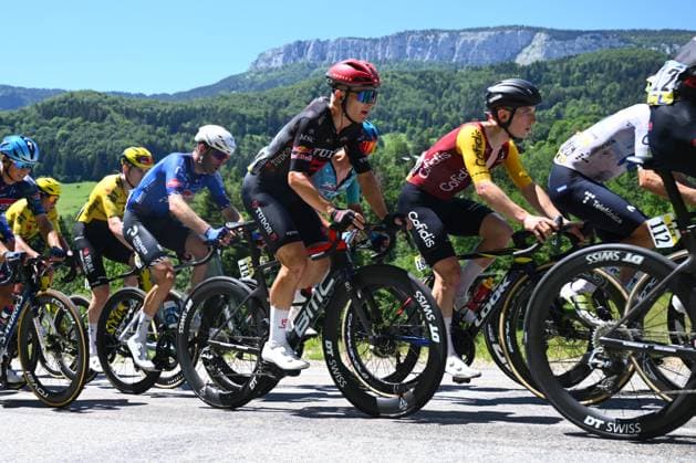 Tour Auvergne - Rhone-Alpes 2026 Stage 6 CREST-VOLAND, FRANCE - JUNE 12 : Jasch Lennart (GER) of Tudor Pro Cycling Team during stage 6 of the 78th edition of Tour Auvergne - Rhone-Alpes an UCI World Tour 2.UWT cycling road race stage for Men Elite of 182.3 km with start in Saint-Vulbas and finish in Crest-Voland on June 12, 2026 in Crest-Voland, France, 12 06 2026 ( Motordriver Guy De Vuyst - Crest-Voland France  Copyright: xVincentxKalutx