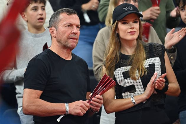 Lothar MATTHAEUS mit weiblicher Begleitung, Freundin,Lebensgefaehrtin Theresa Sommer. Basketball BBL,Saison 2025 2026 Play Off Finale Spiel 1, FC Bayern Muenchen - Alba Berlin am 12.06.2026 S A P G A R D EN