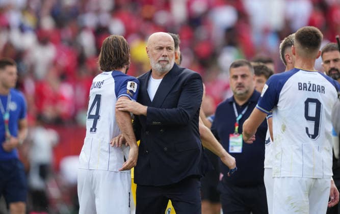 Sergej Barbarez (Bosnia And Herzegovina) looks on during Canada and Bosnia and Herzegovina, Group B FIFA World Cup, WM, Weltmeisterschaft, Fussball 2026, Toronto Stadium, Toronto, Canada on June 12, 2026. Thor Wegner DeFodi Images. (Photo by DeFodi Images) -