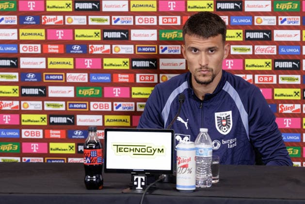 SOCCER - FIFA World Cup, WM, Weltmeisterschaft, Fussball 2026, preview SANTA BARBARA,CALIFORNIA,USA,12.JUN.26 - SOCCER - FIFA World Cup 2026, USA, Mexico, Canada, preview, OEFB, Oesterreichischer Fussball-Bund, press conference, PK, Pressekonferenz team AUT. Image shows Dejan Ljubicic (AUT).  GEPAxpictures xArminxRauthner