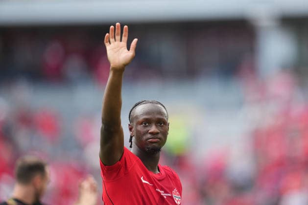 June 12 2026: Ismael Kone (Canada) gestures during Canada and Bosnia and Herzegovina, FIFA World Cup, WM, Weltmeisterschaft, Fussball 2026, at Toronto Stadium in Toronto, Canada. CSM Toronto Canada - ZUMAc04_ 20260612_zma_c04_070 Copyright: xKimxPricex