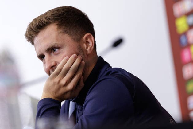 SOCCER - FIFA World Cup, WM, Weltmeisterschaft, Fussball 2026, preview SANTA BARBARA,CALIFORNIA,USA,12.JUN.26 - SOCCER - FIFA World Cup 2026, USA, Mexico, Canada, preview, OEFB, Oesterreichischer Fussball-Bund, press conference, PK, Pressekonferenz team AUT. Image shows Christoph Baumgartner (AUT).  GEPAxpictures xArminxRauthner
